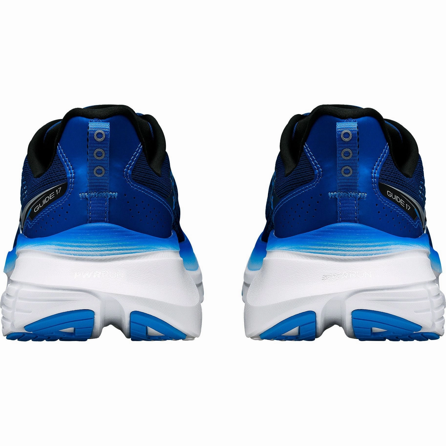 Ergonomic Footbed Design Saucony Guide 17 WIDE FIT Mens Running Shoes - Navy