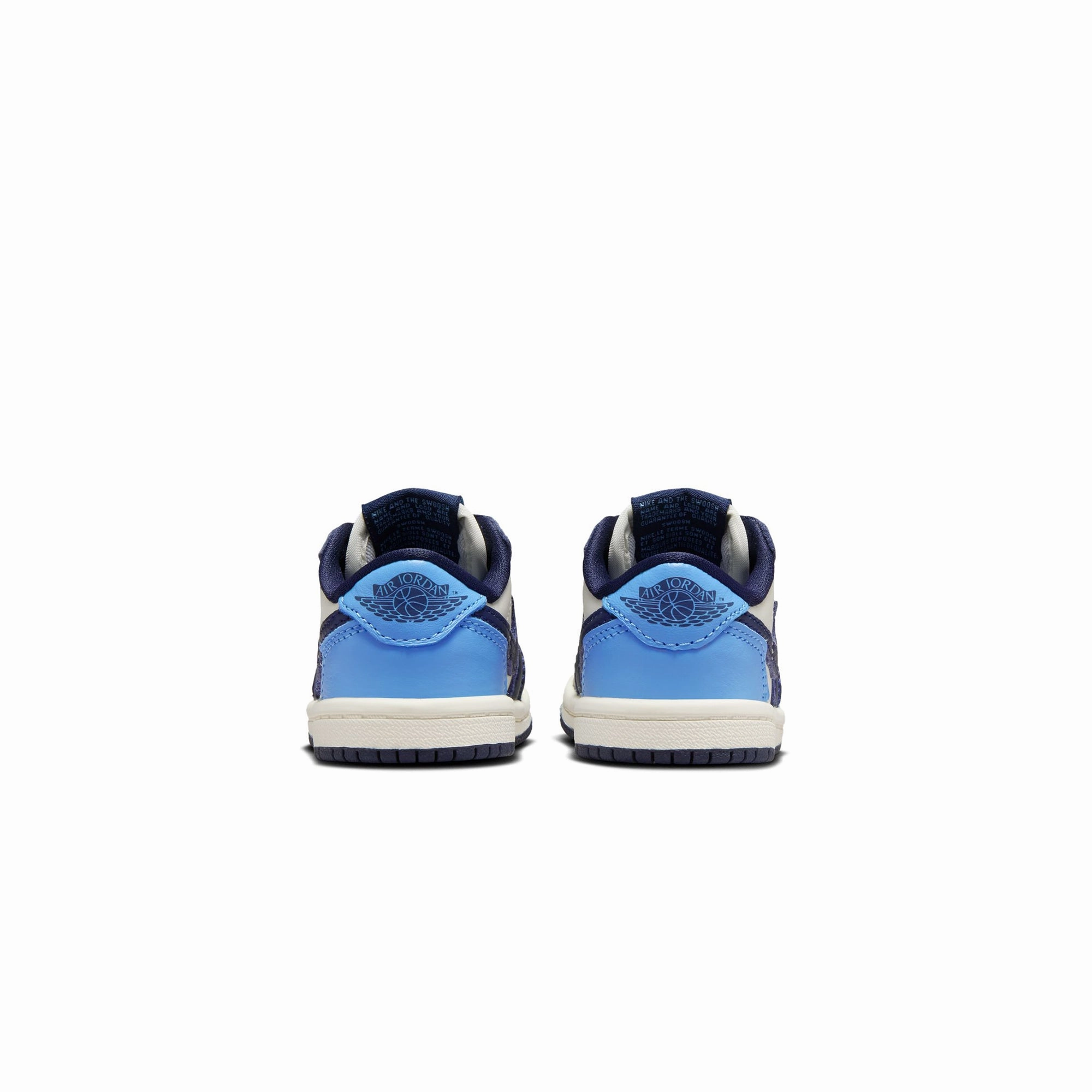 Air Jordan 1 Infants Low OG "Obsidian" Shoes Stabilizing Torsion System Ergonomic Contour Fit
