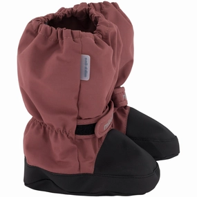 Footwear for All Kitchen Safe Mikk-Line Rose Brown Footies With Reinforcement