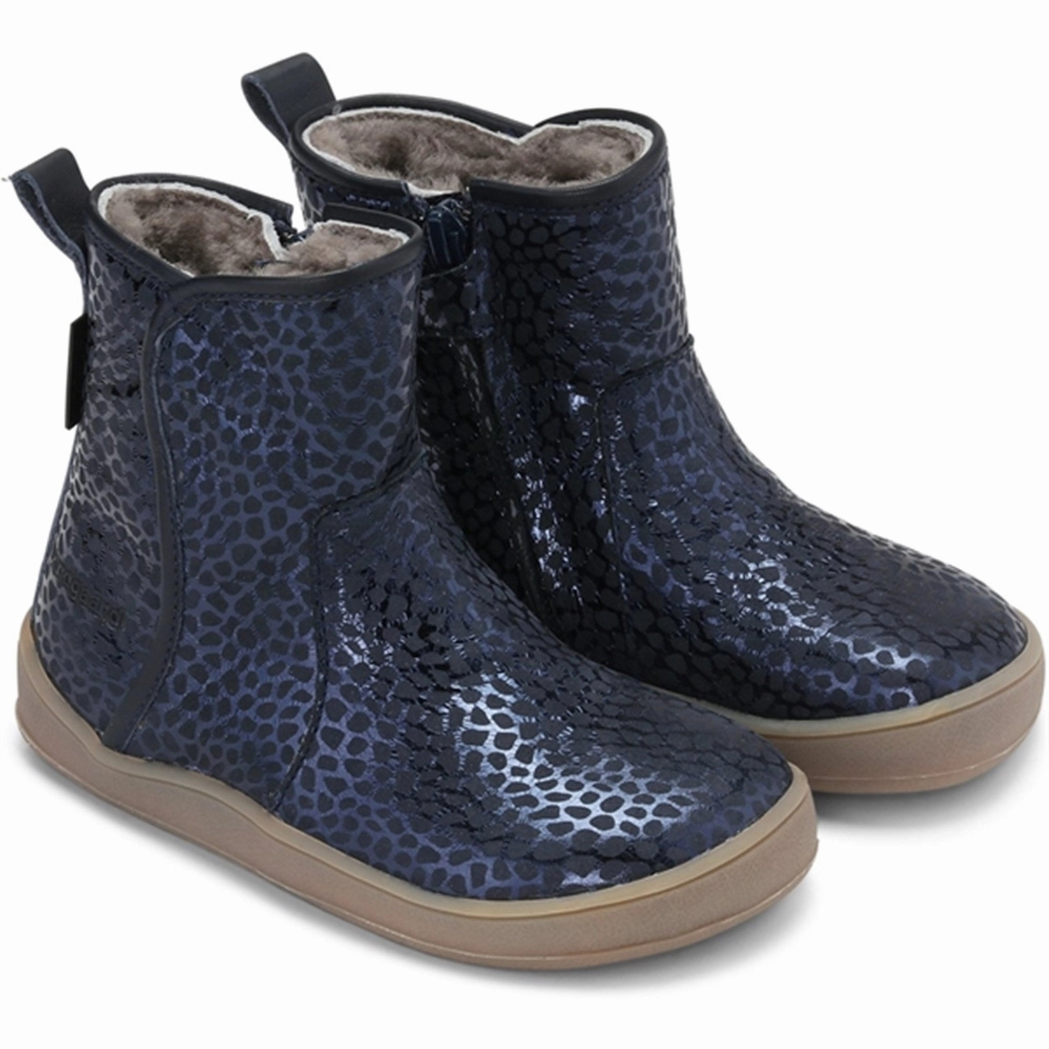 Crisp Lines Bundgaard Brenda Lamb Tex Winter Boot Navy Wasp