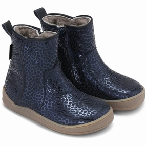 Crisp Lines Bundgaard Brenda Lamb Tex Winter Boot Navy Wasp