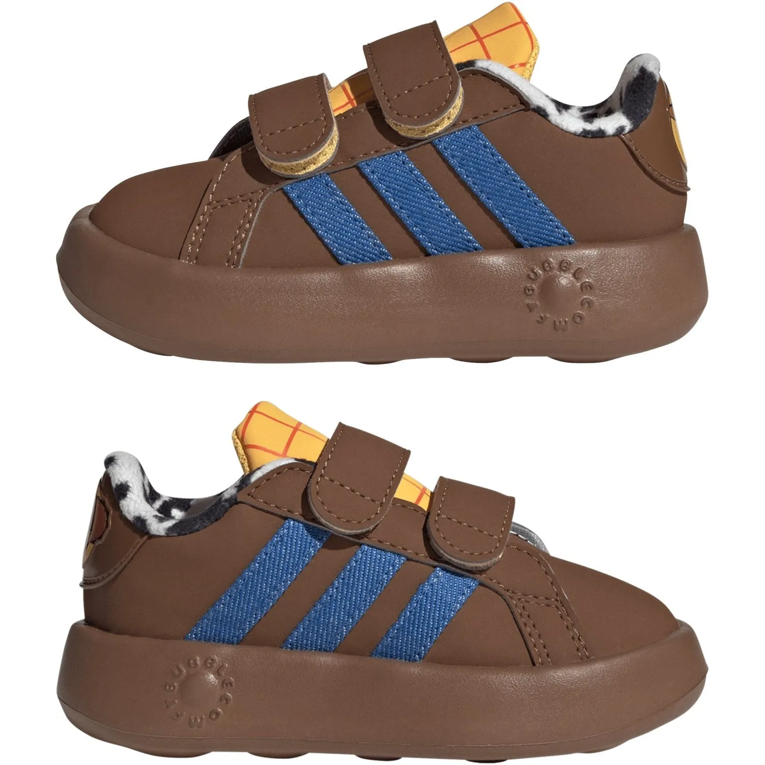 adidas Originals Dust Rust/Bright Royal/Solar Gold Grand Court Toystory Cf I Sneakers Aerodynamic Vents Balance Focus