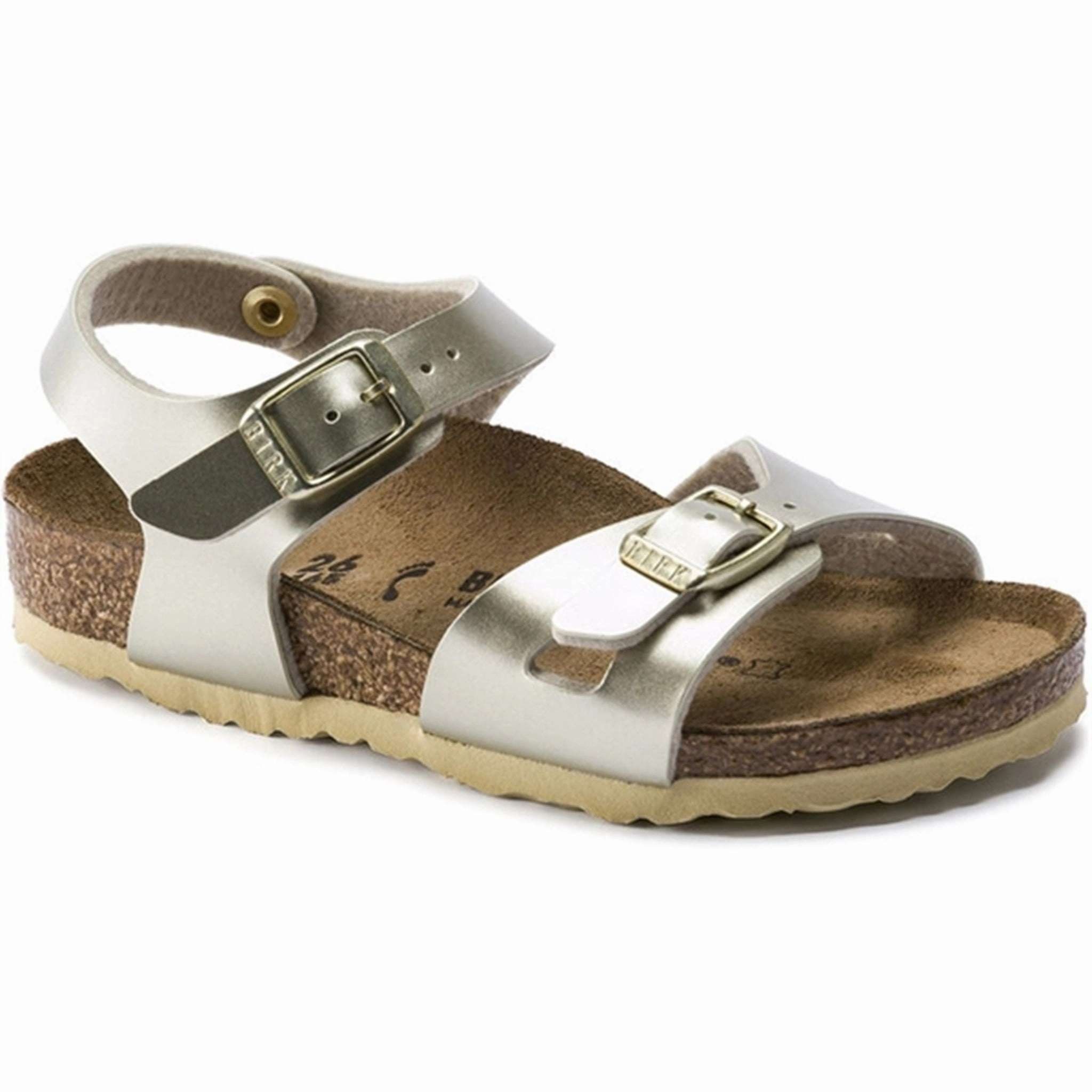 Birkenstock Rio Kids BF Electric Metallic Gold Sandals Comfort relaxation