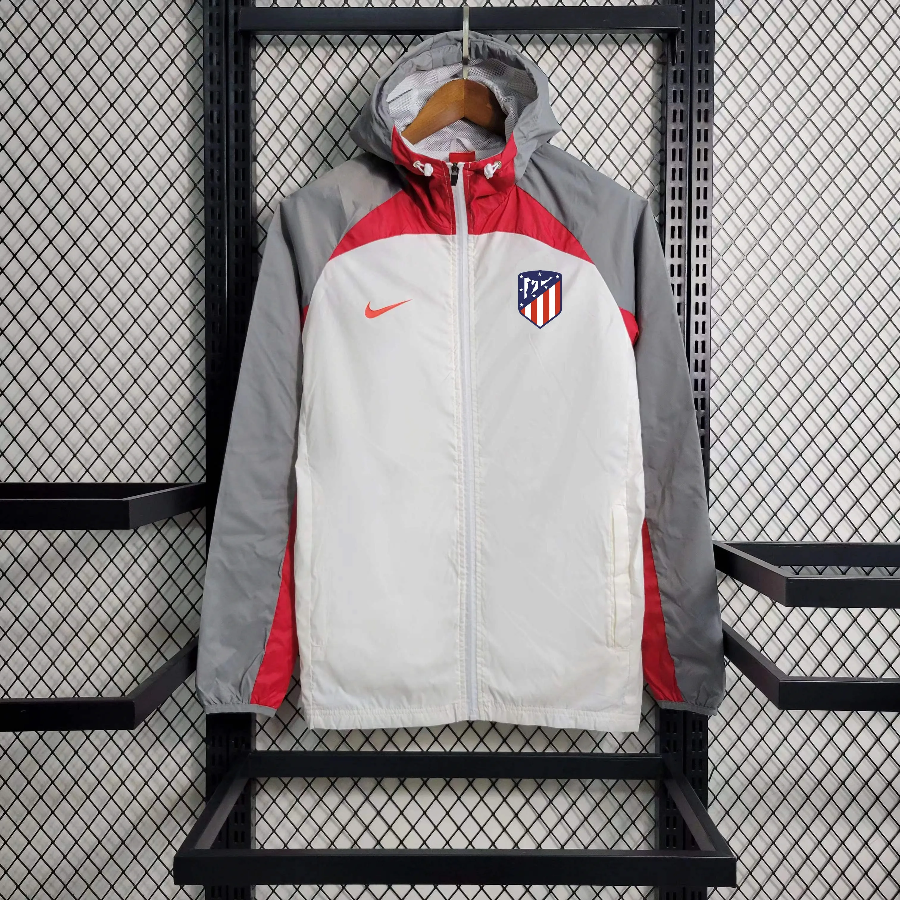 Reflective Safety Details Atl??tico Madrid Windbreaker Jacket 2023-24