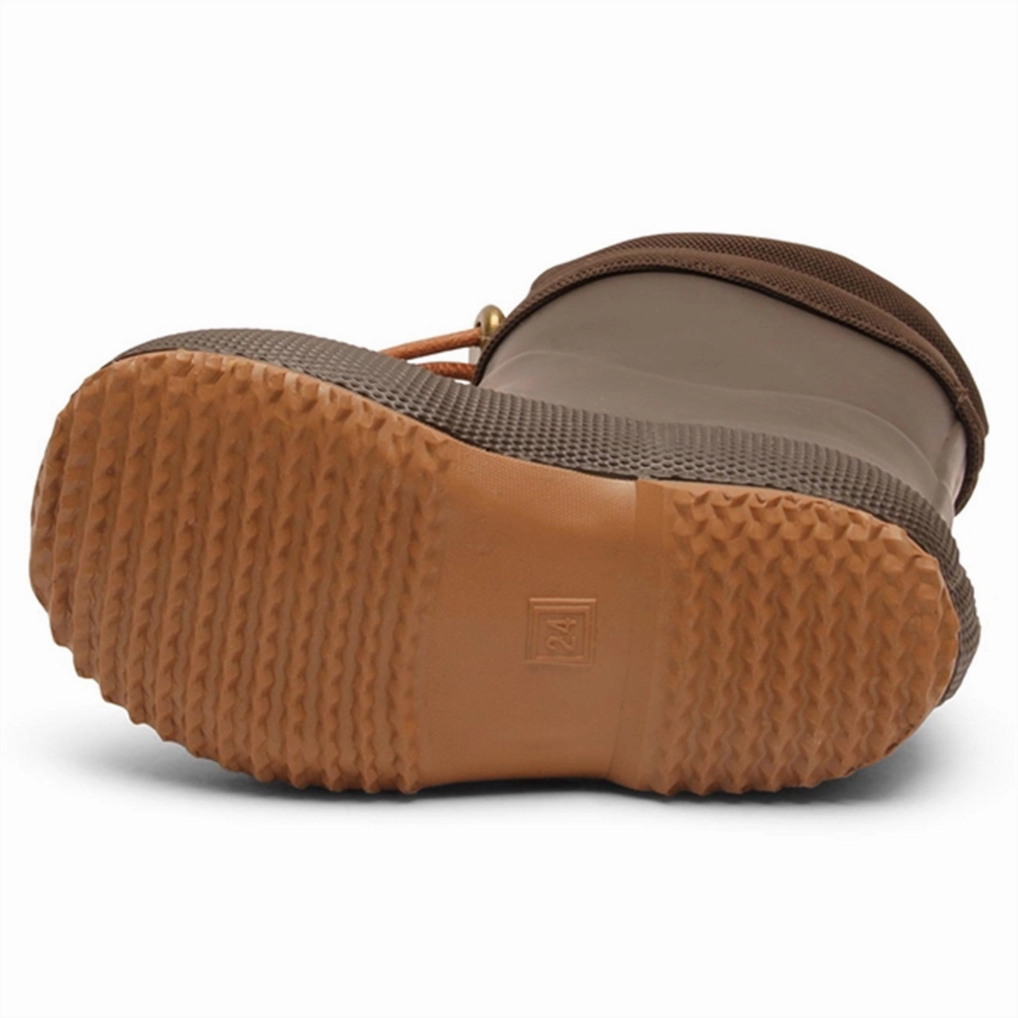 work mode Grippy Outsole Functional Minimalist Bisgaard Winter Thermo Rubber Boots Brown