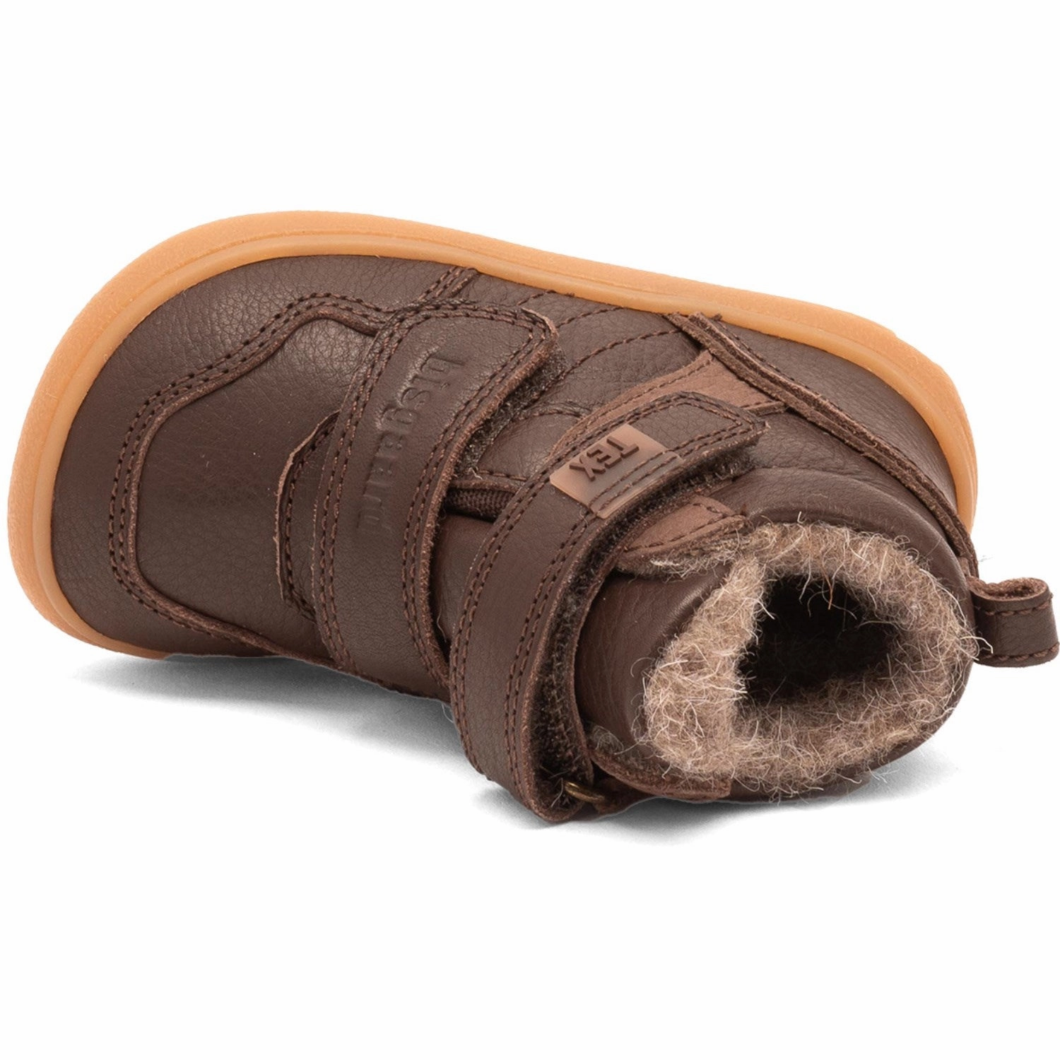 Rapid Lacing System Bisgaard Brown Barefoot Becky Tex