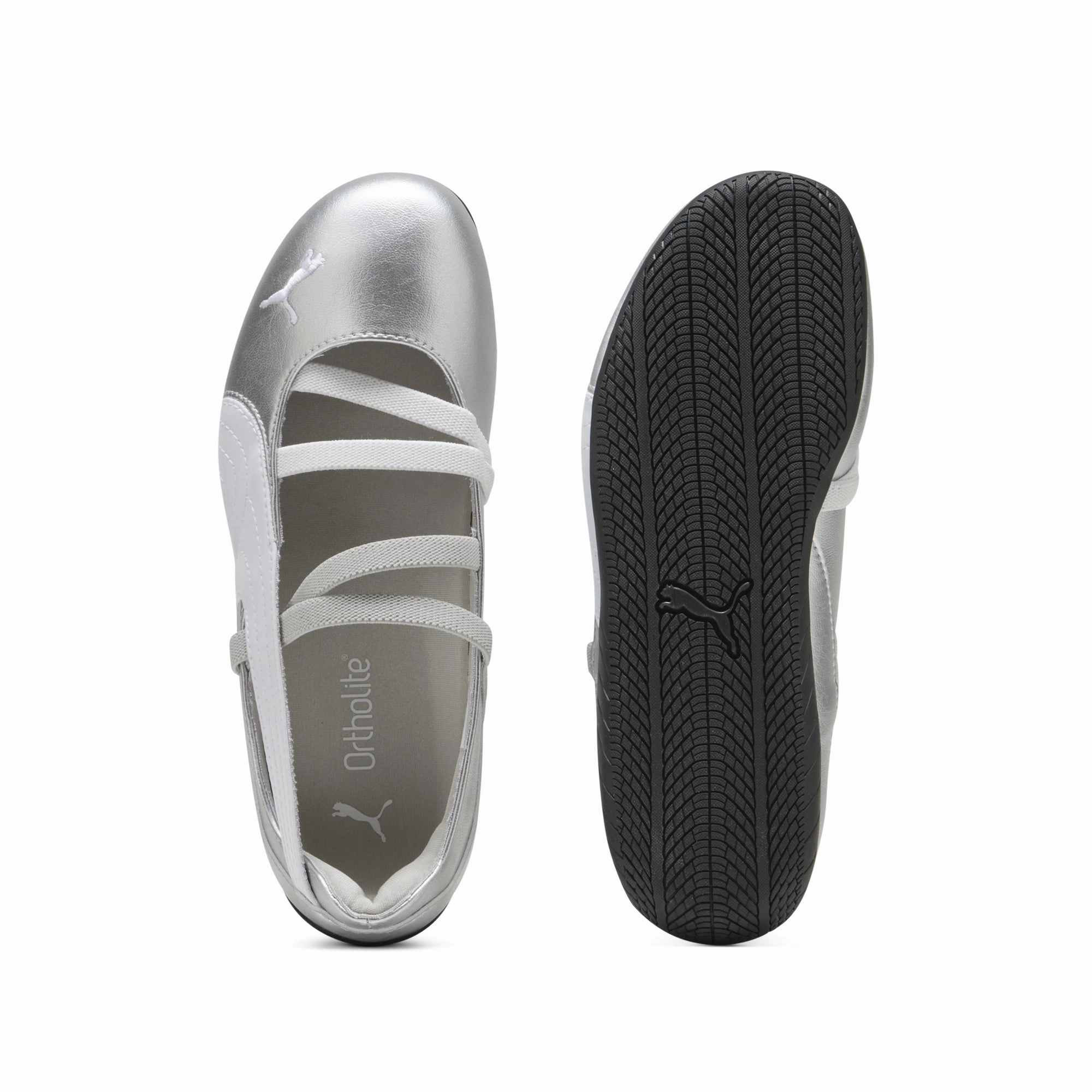 Energy Cushioning running on concrete Puma Kids Speedcat Ballet Metallic Shoes