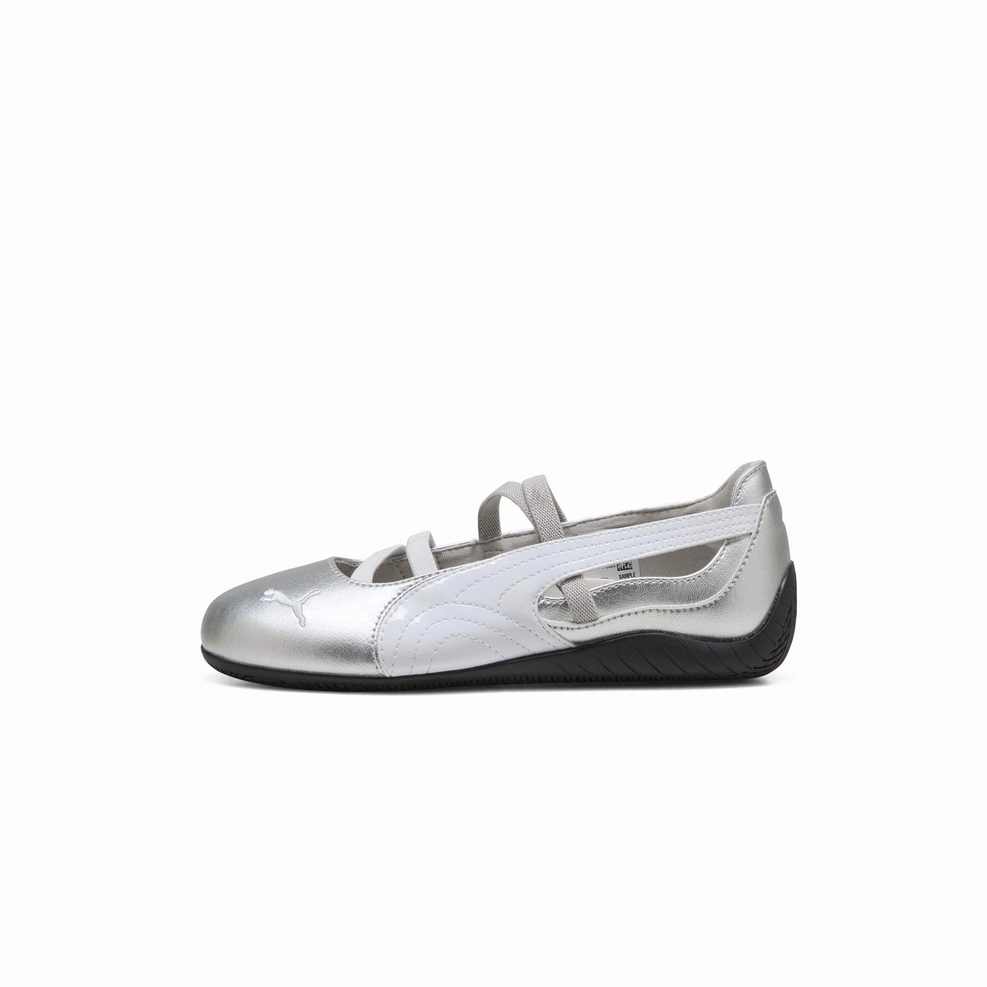 Woven Upper Material Comfort - innovation Puma Kids Speedcat Ballet Metallic Shoes