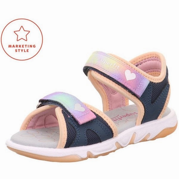 Comfort Walk Sandals Comfortable Use Superfit Pebbles Sandals Blue/Orange