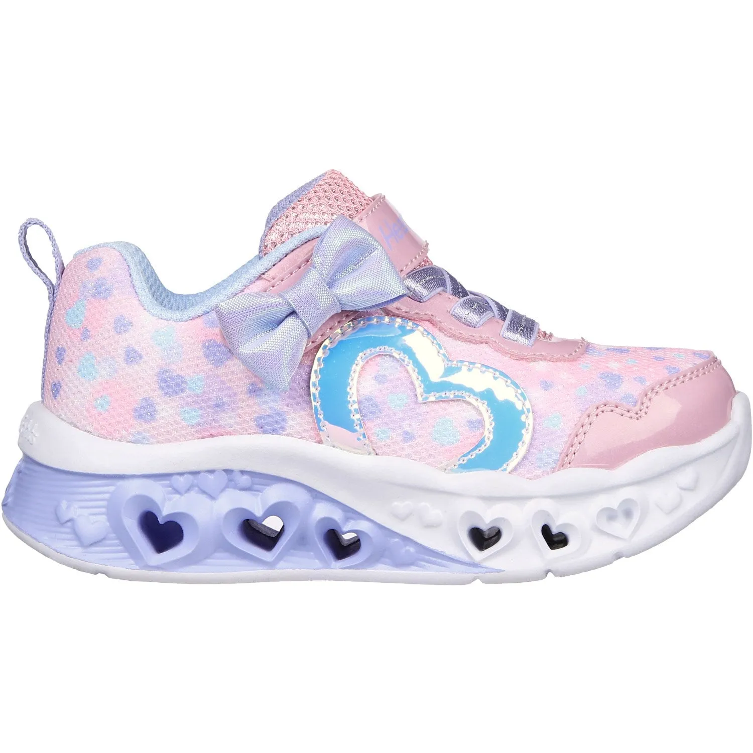 Skechers Pink Flutter Heart Lights - Kind Spirit Shock Performance Air Ventilation