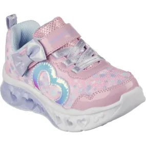 Skechers Pink Flutter Heart Lights - Kind Spirit Multi Directional Grip
