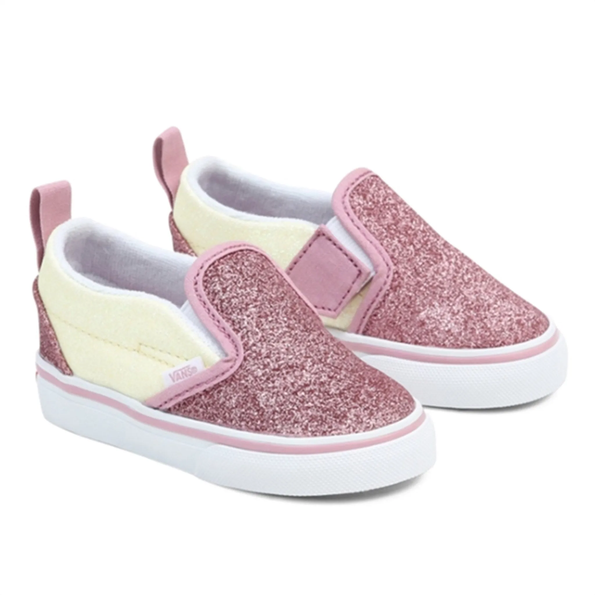 VANS Slip-On V Glitter Two Tone All-around silhouette Unbeatable Traction