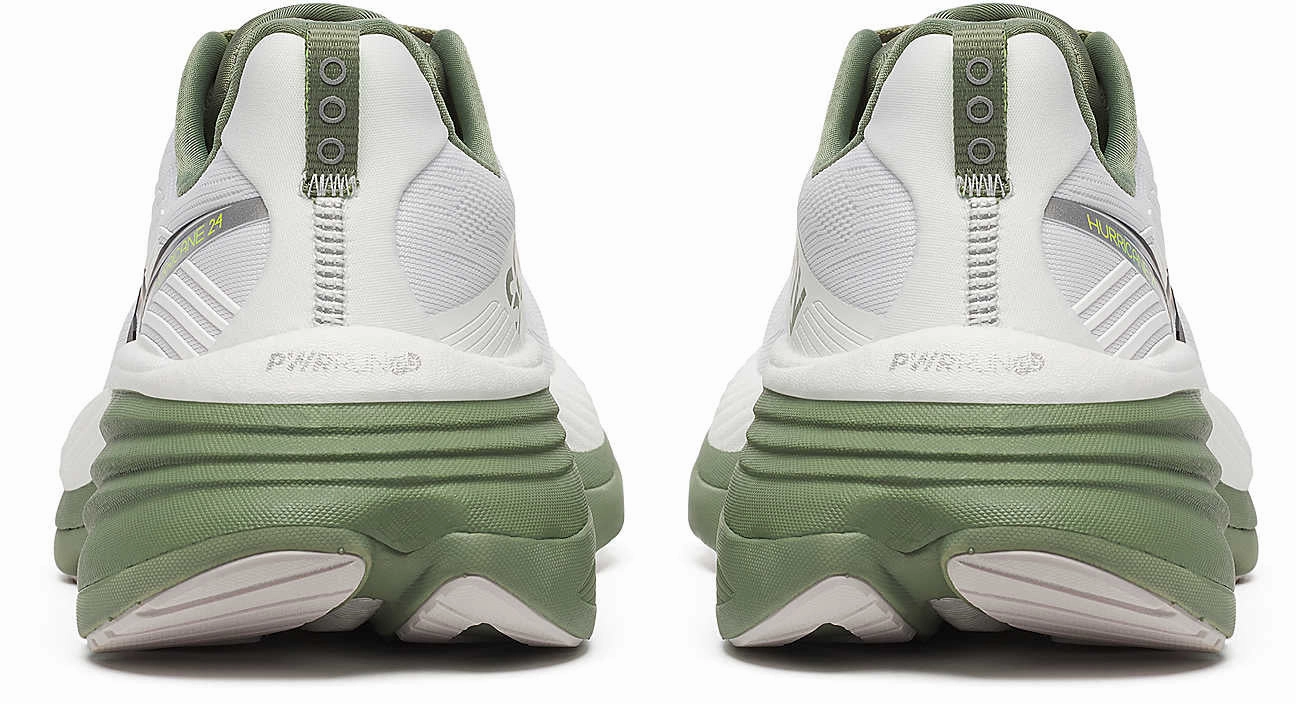 Saucony Hurricane 24 Mens Running Shoes - White heel - cup insoles easy - to - clean shoes