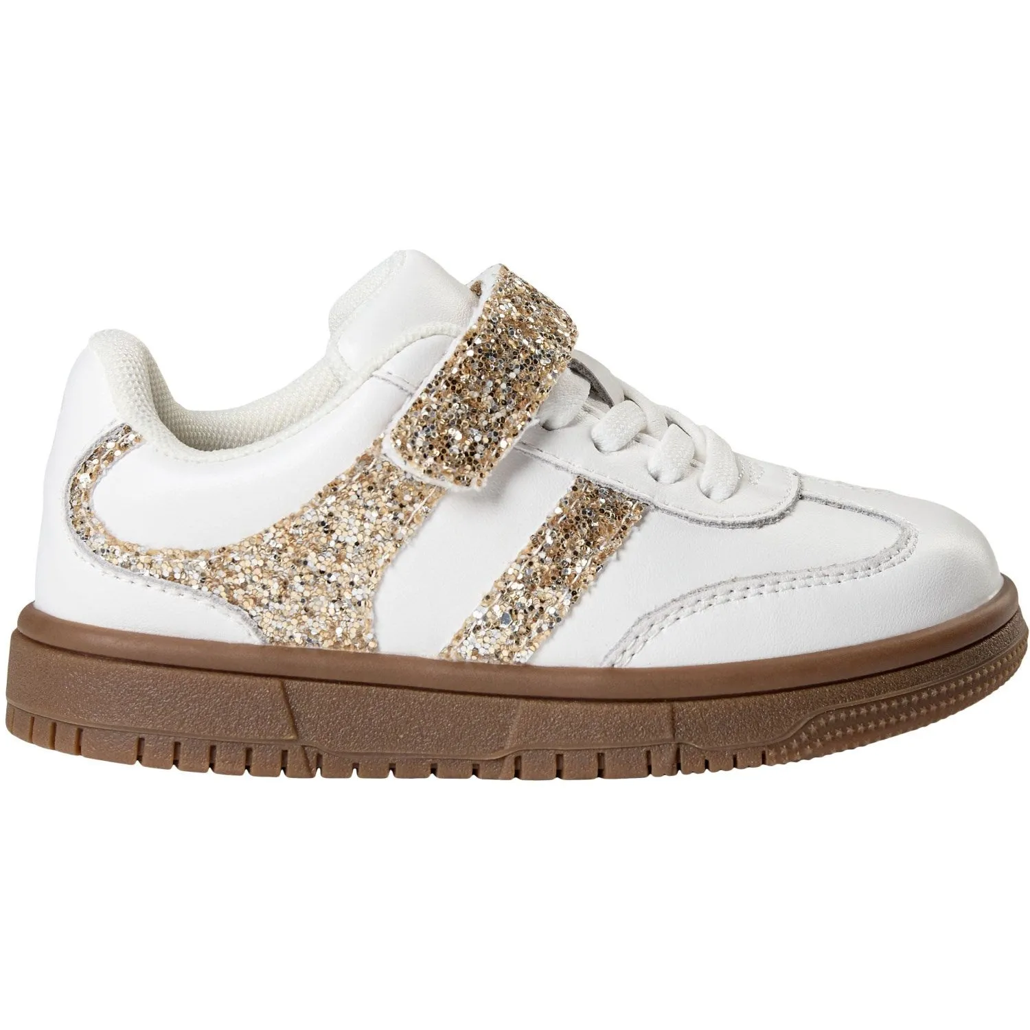 Sofie Schnoor White Gold Shoe Velcro Abrasion Resistant Sole Clean Aesthetic