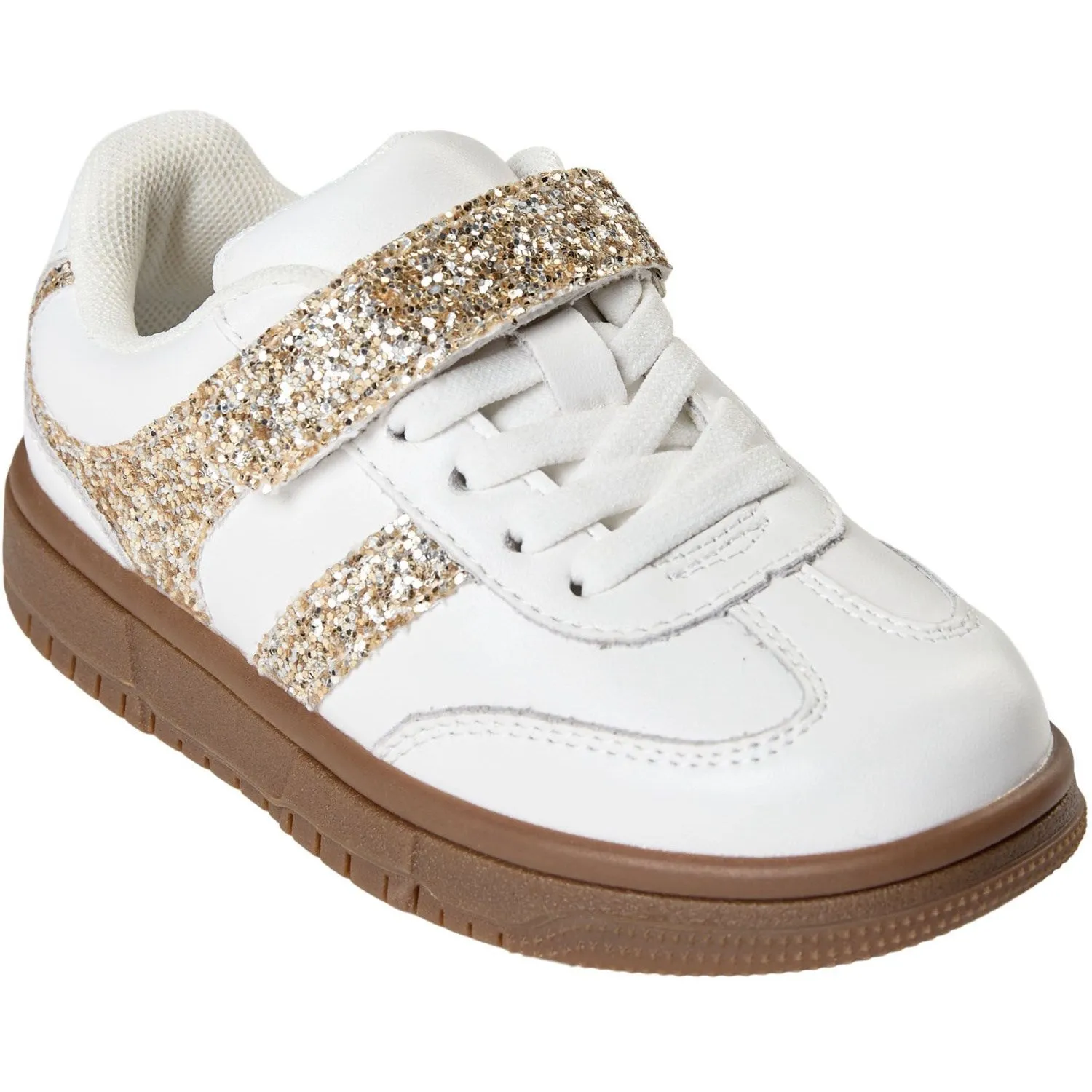 Sofie Schnoor White Gold Shoe Velcro Sneaker Repairs
