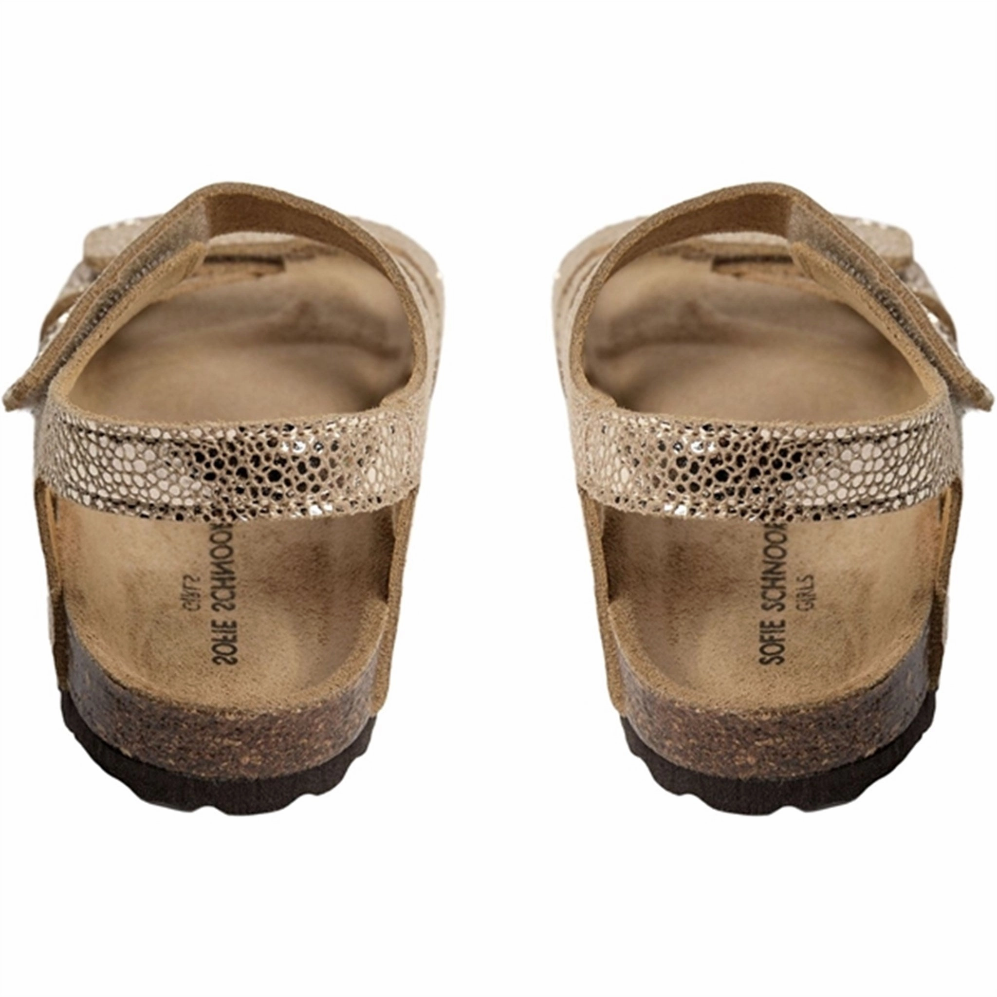 Cushioned Comfort Breathable Ventilation Sofie Schnoor Beige With Gold Sandals