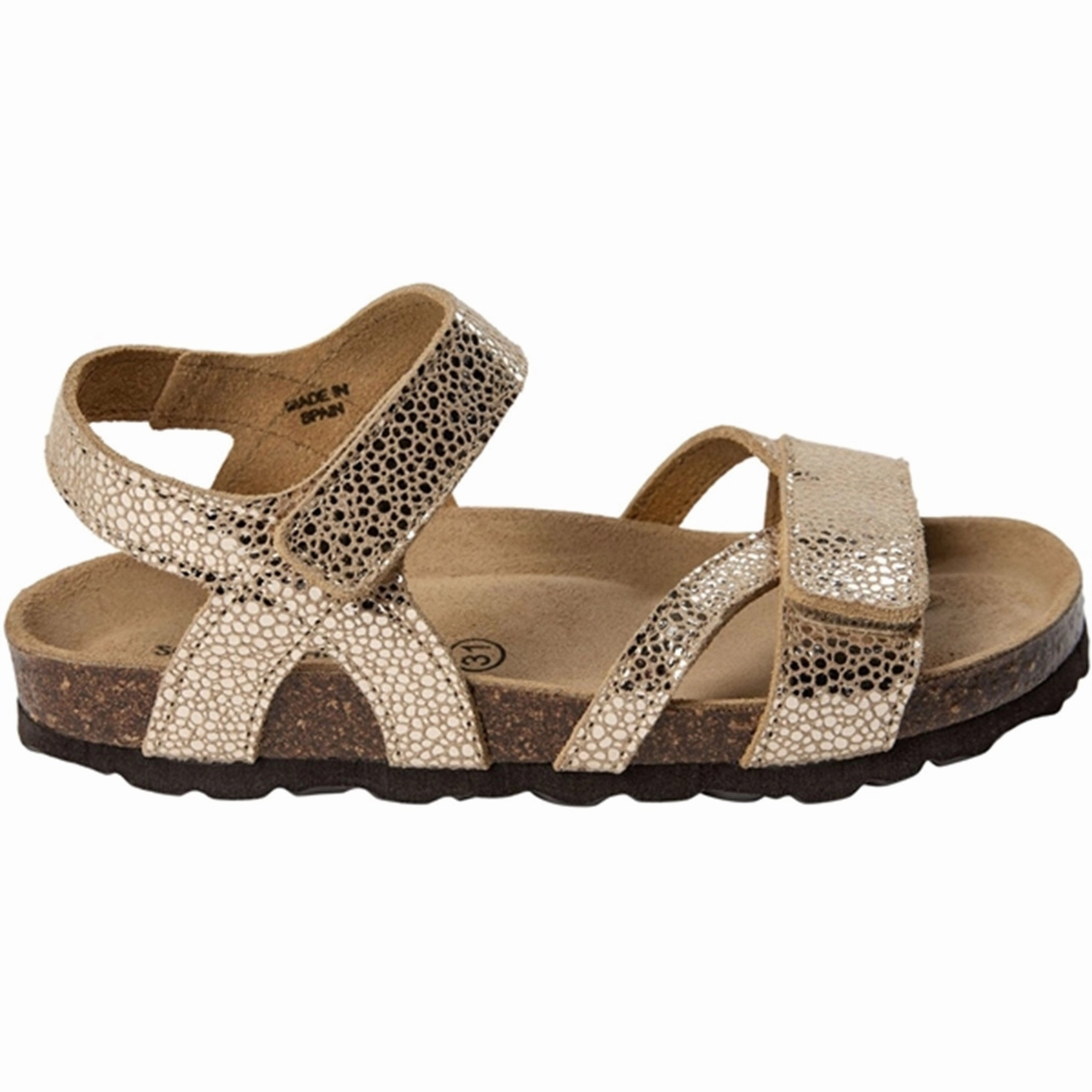 Sofie Schnoor Beige With Gold Sandals Comfort Sandal Fit