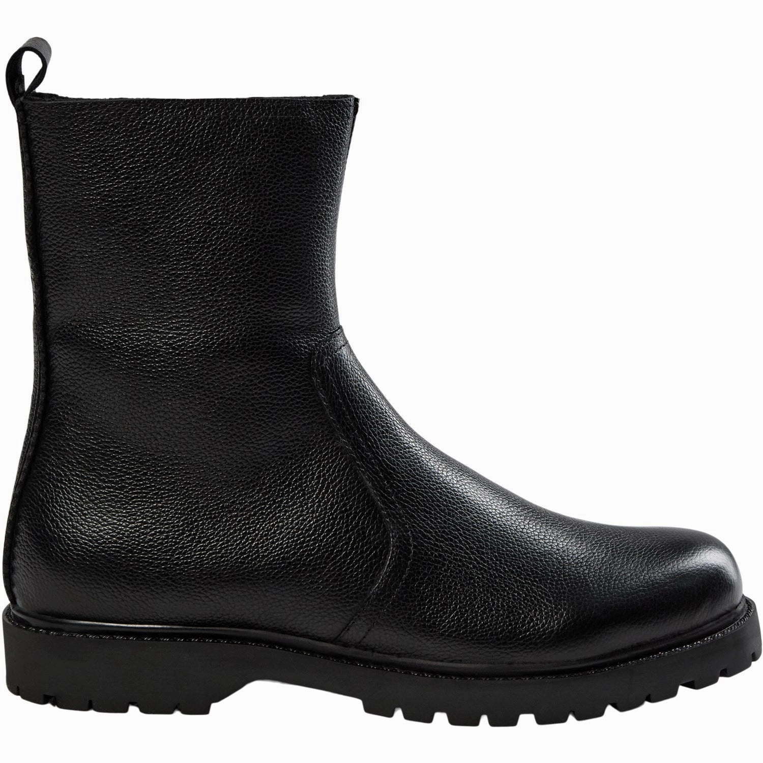 Sofie Schnoor Black Boot Padded Interior Cold Weather Commuter Insulated Snow Trekker