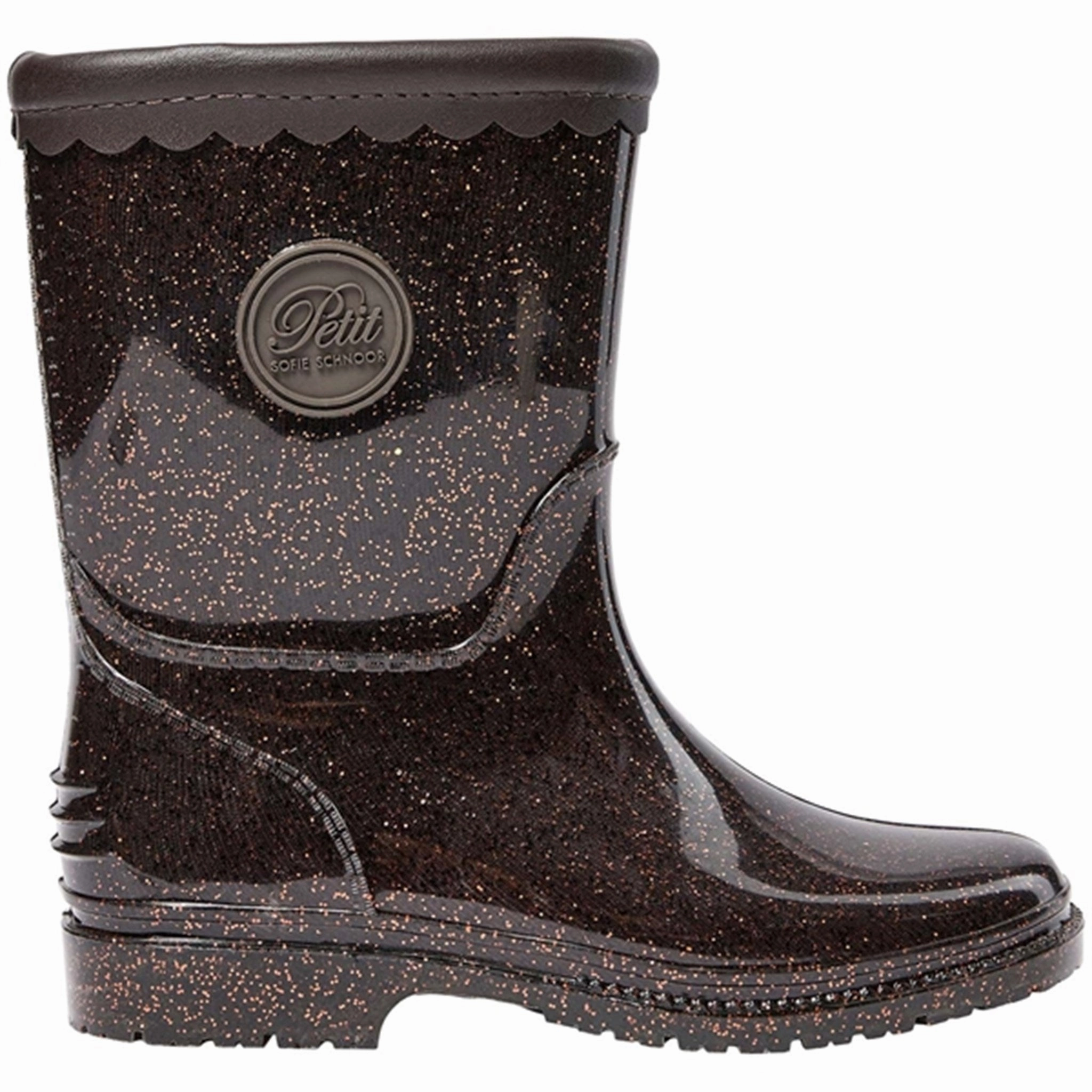 Sofie Schnoor Brown Rubber Boot All-Weather Design.