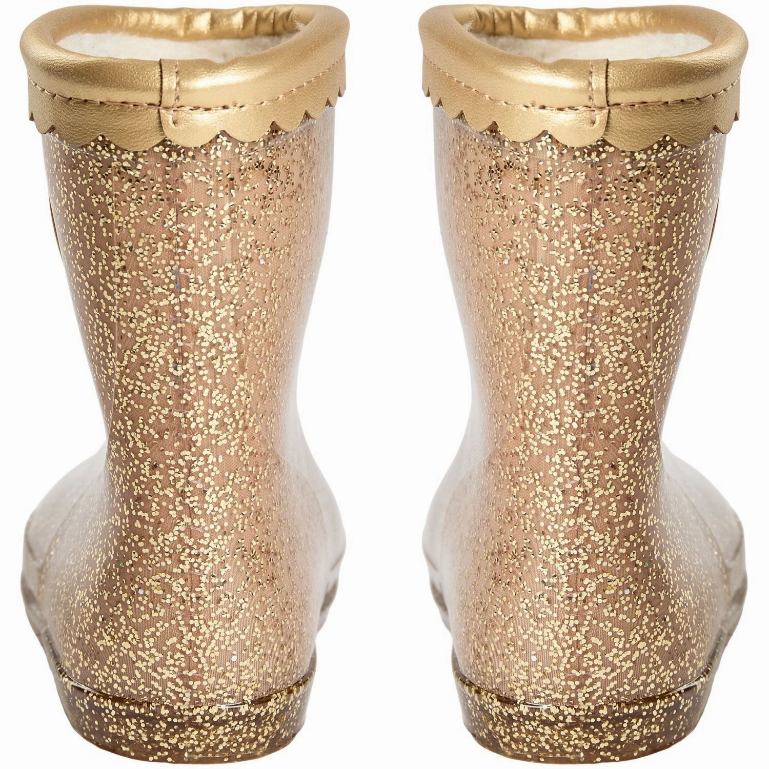 Sofie Schnoor Champagne PerlaSK Rubber Boot Waterproof Rainy Days All-Weather Design.