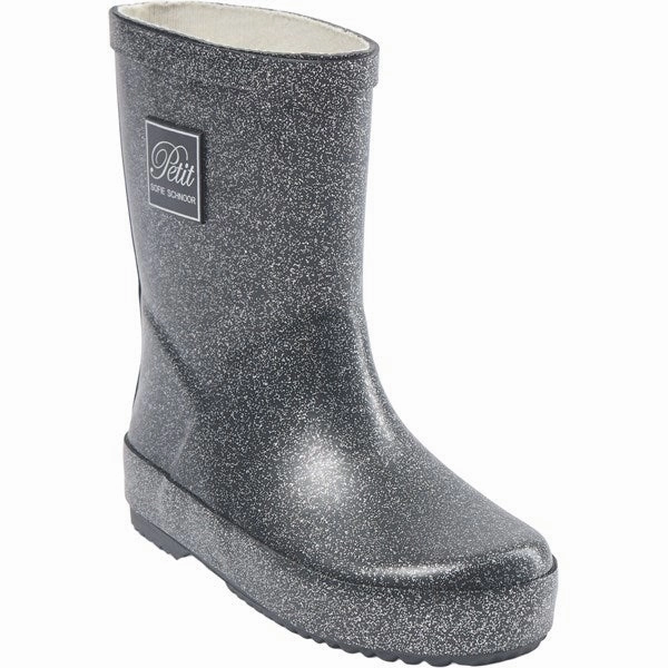 Sofie Schnoor Gummist?vler Black w Silver Insulated Trail Exploration Reliable Protection