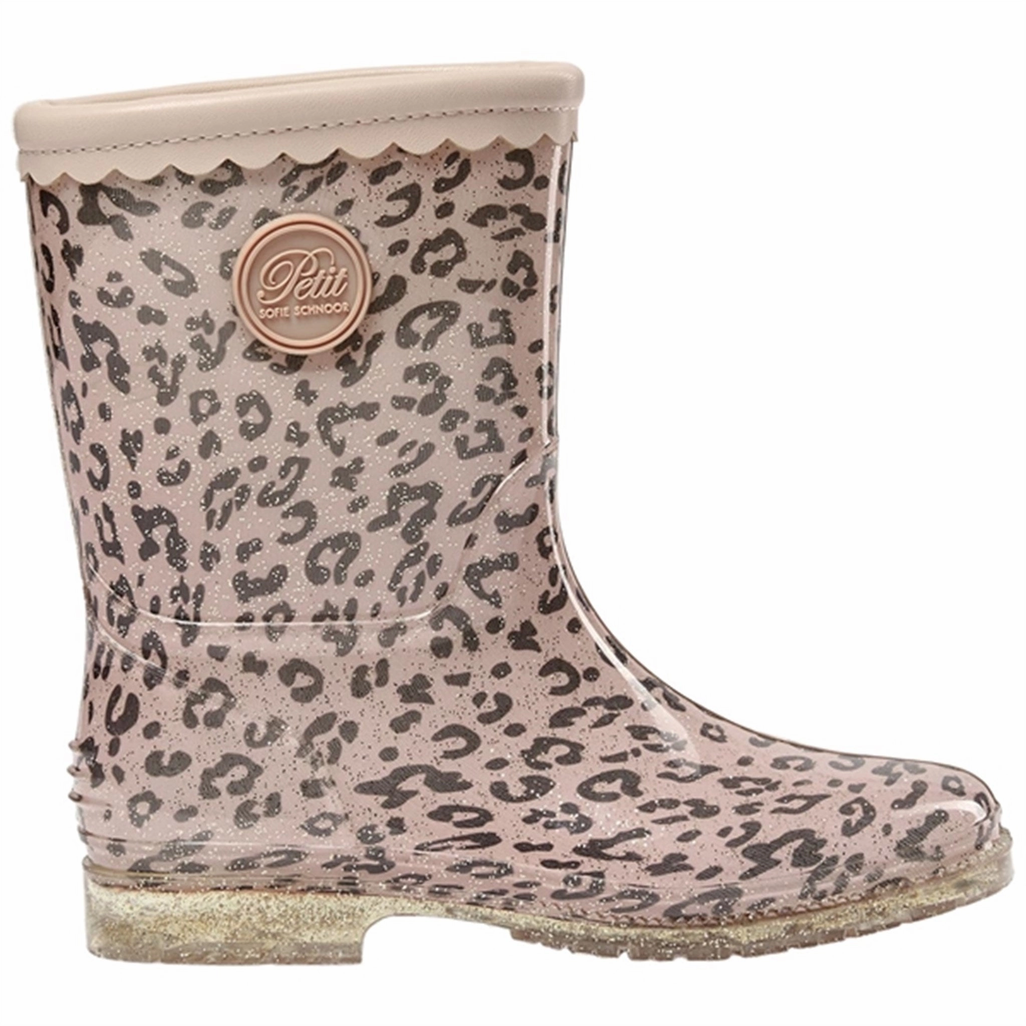 Sofie Schnoor Leopard Rubber Boot LaceUp Day To Night