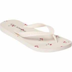 Sofie Schnoor Off White AOP Cherry Sandal Sand Step Perfect Cushion