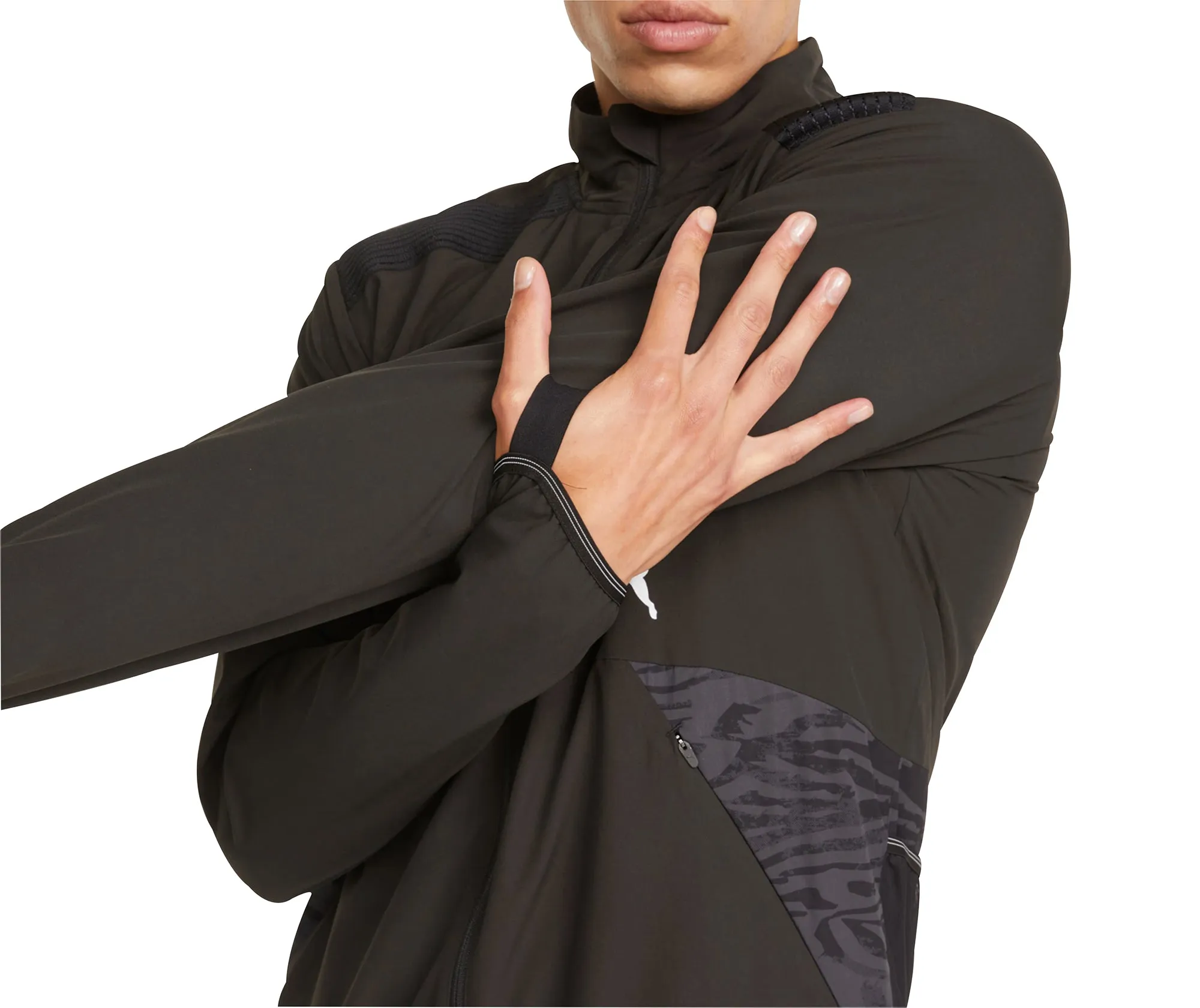 Puma Ultraweave S FSTR Mens Running Jacket - Black Sport Mode Suitcase