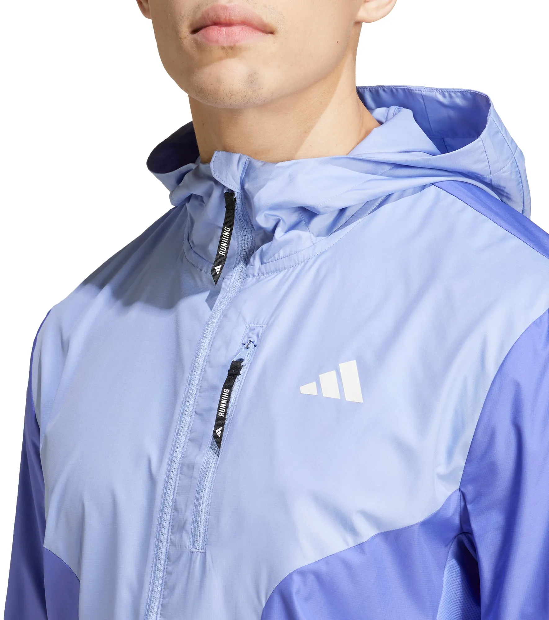 Convertible Design Versatile Piece adidas Own The Run Mens Running Jacket - Blue