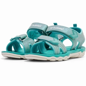 Hummel Sandal Glitter Blue Surf Quality Construction