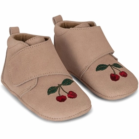 EasyToClean Quick Slip Konges Sl?jd Mamour Embroidery Footies Dusty Pink