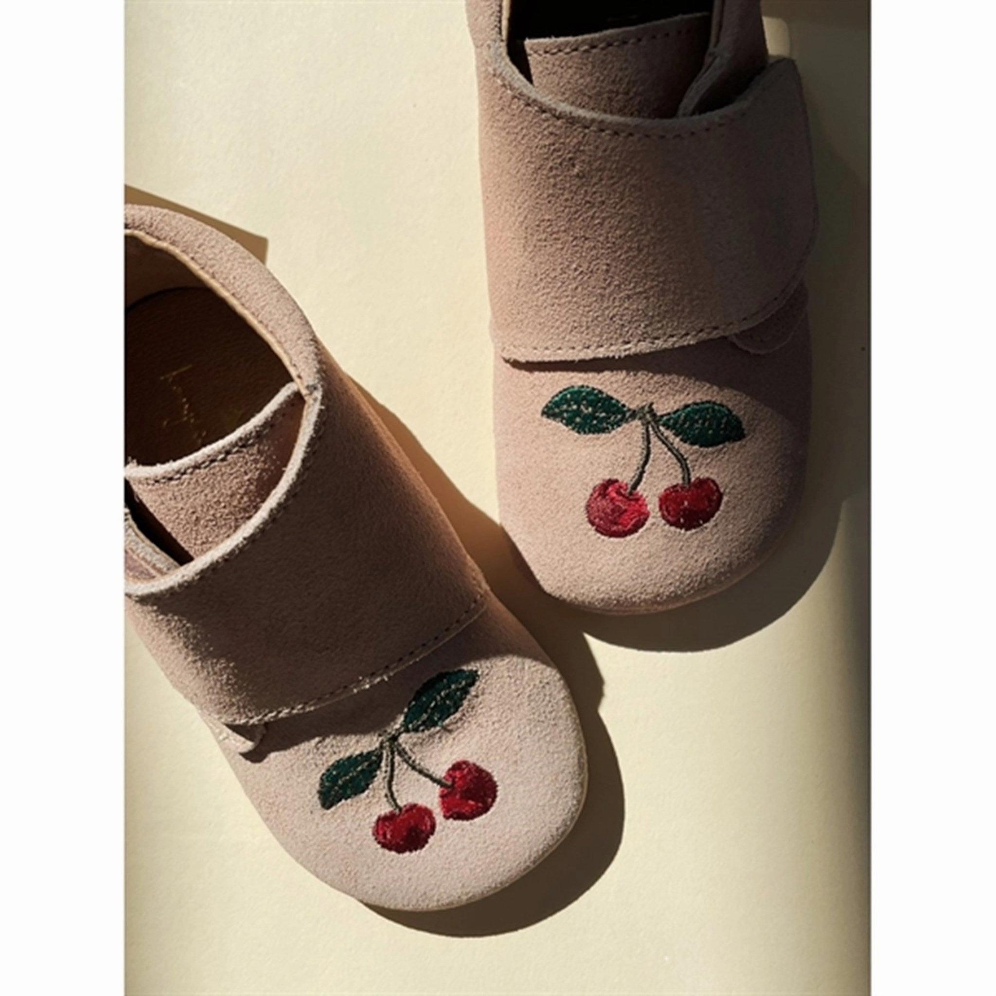 Comfortable For Cross Training Konges Sl?jd Mamour Embroidery Footies Dusty Pink