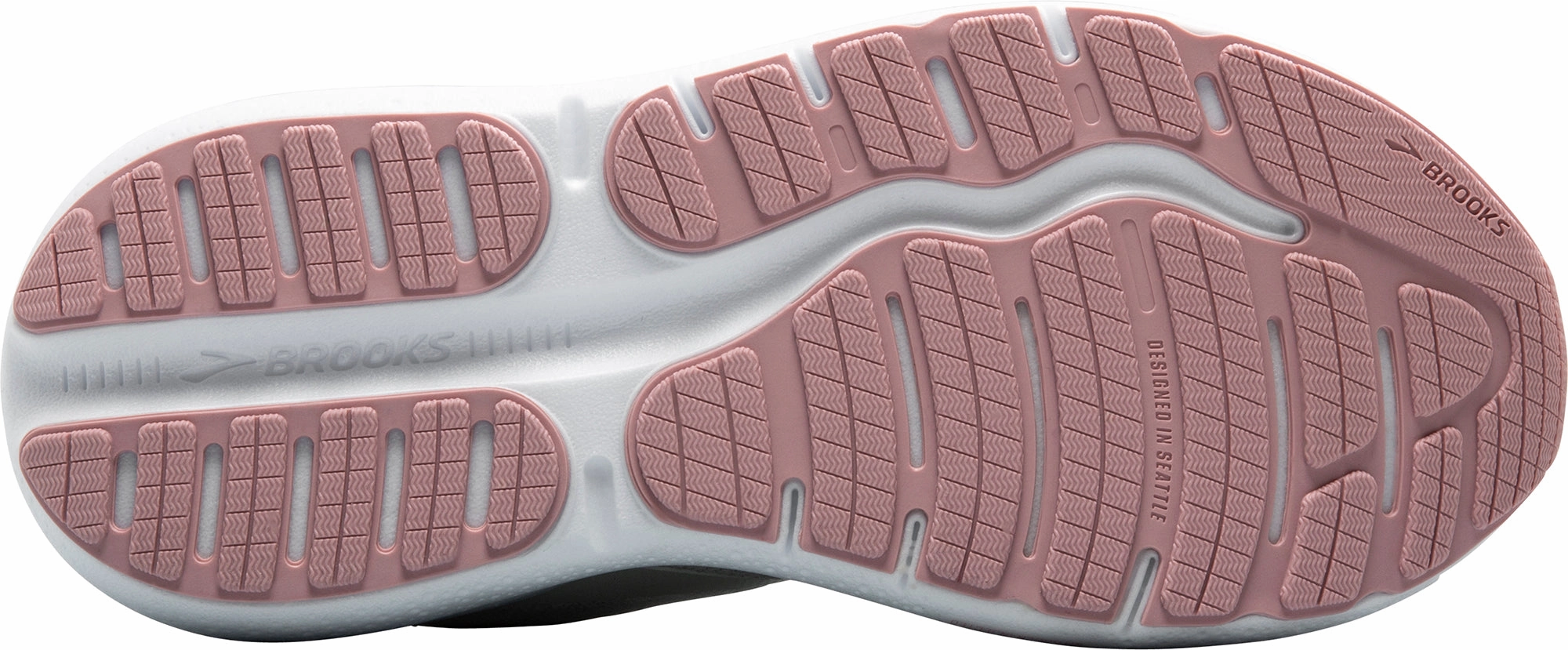 Hybrid Cushioning Sock Like Fit Design Brooks Ghost Max 2 Womens Running Shoes - Cream