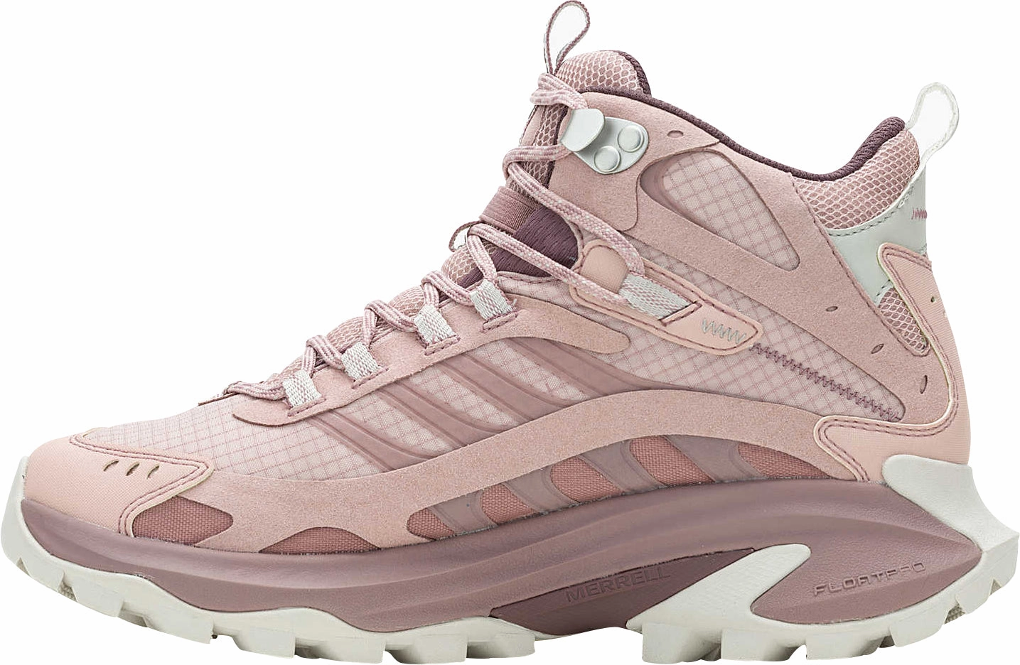 Merrell Moab Speed 2 Mid GORE-TEX Womens Walking Boots - Pink Adjustable Straps