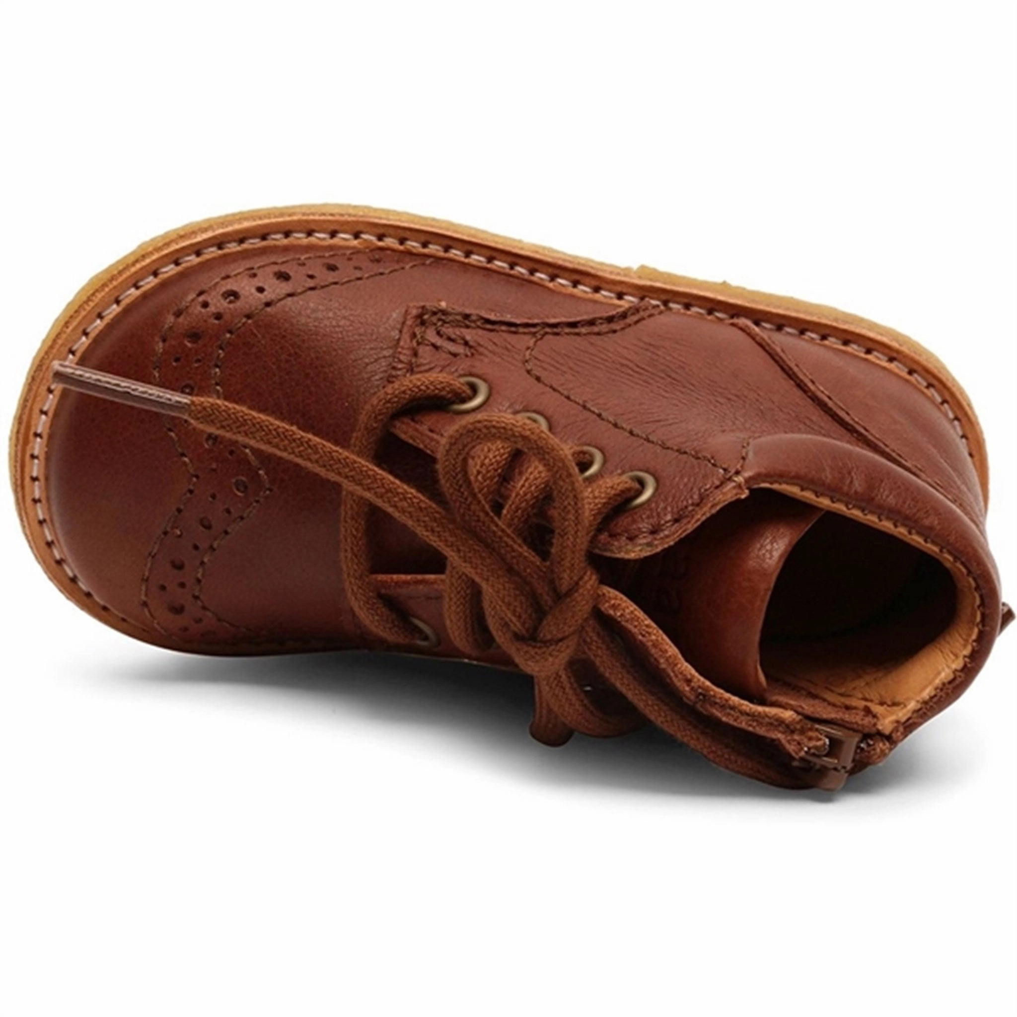 Subtle Look Bisgaard Tine First Step Shoe Brandy
