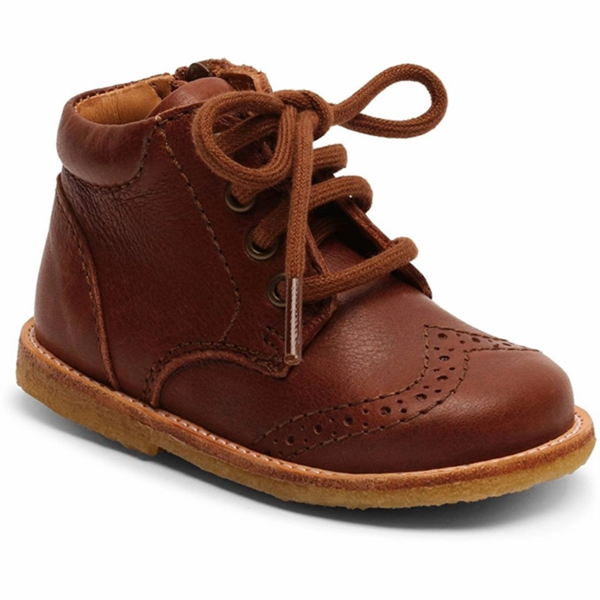 Comfort Padding Quick On Bisgaard Tine First Step Shoe Brandy