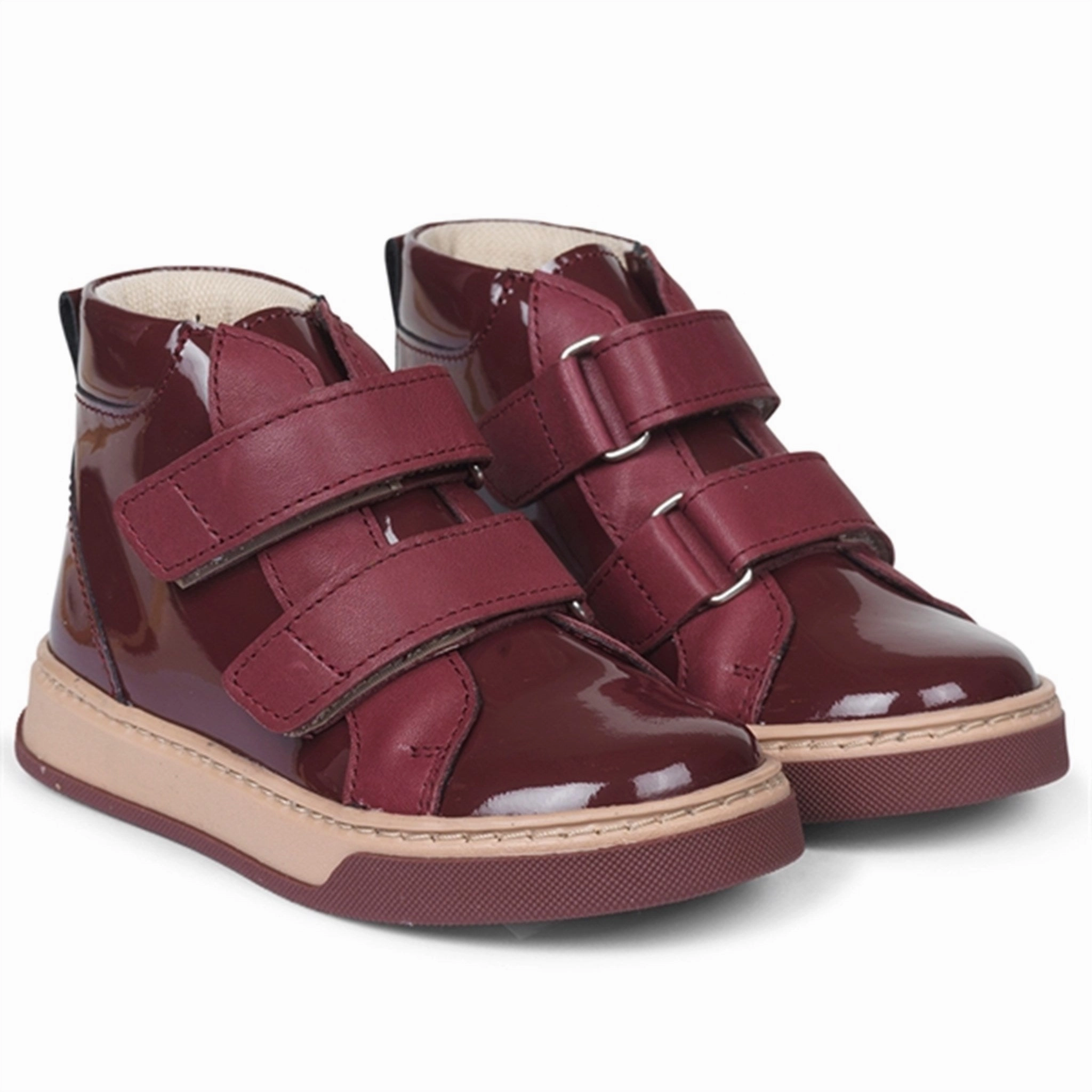 Angulus Tex Boots With Velcro Plum Earth Tones Reflective accents