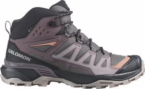 3D Heel Gripper Snow - proof Salomon X Ultra 360 Mid GORE-TEX Womens Walking Boots - Grey