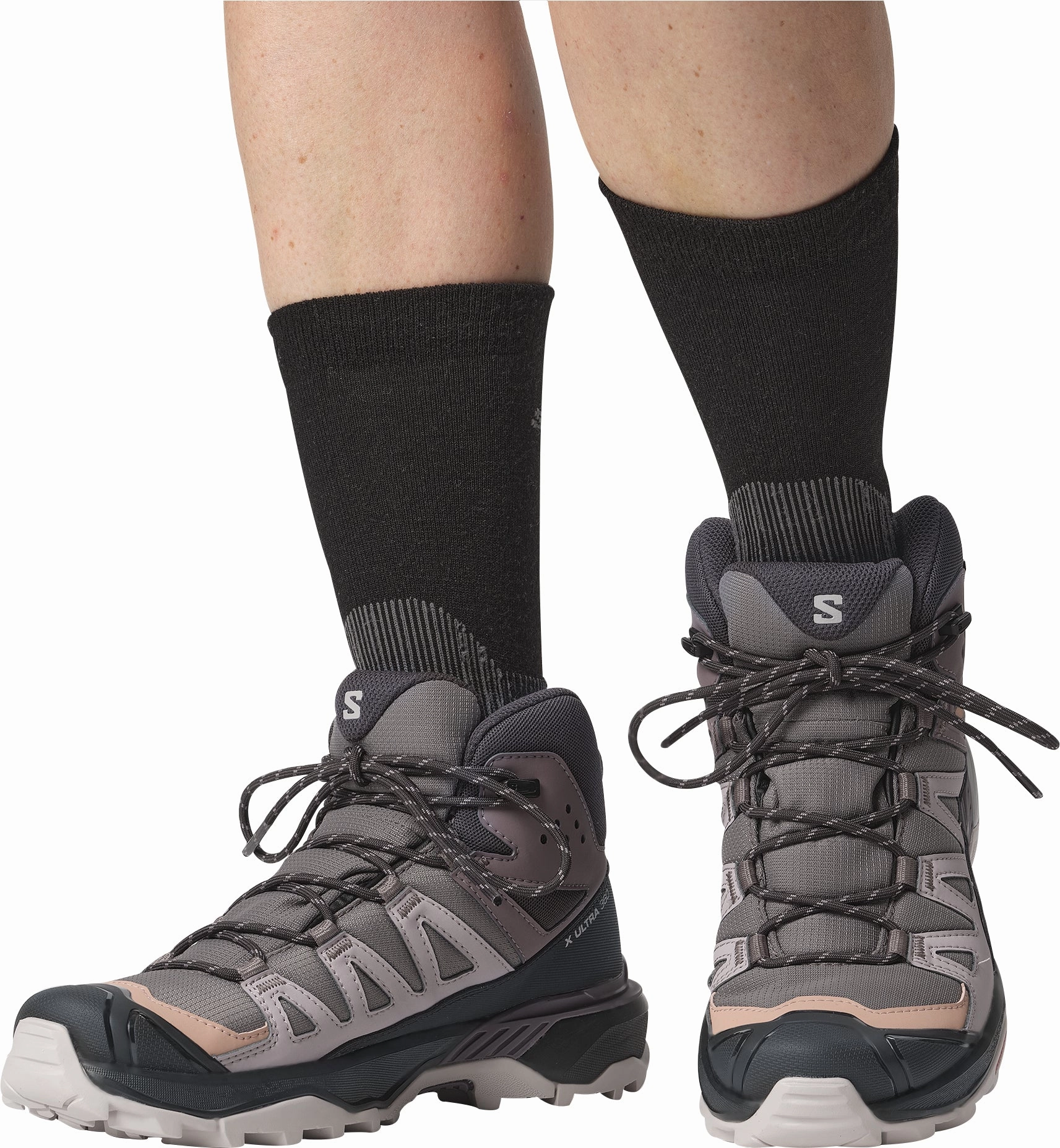 Salomon X Ultra 360 Mid GORE-TEX Womens Walking Boots - Grey with synthetic materials Crawling