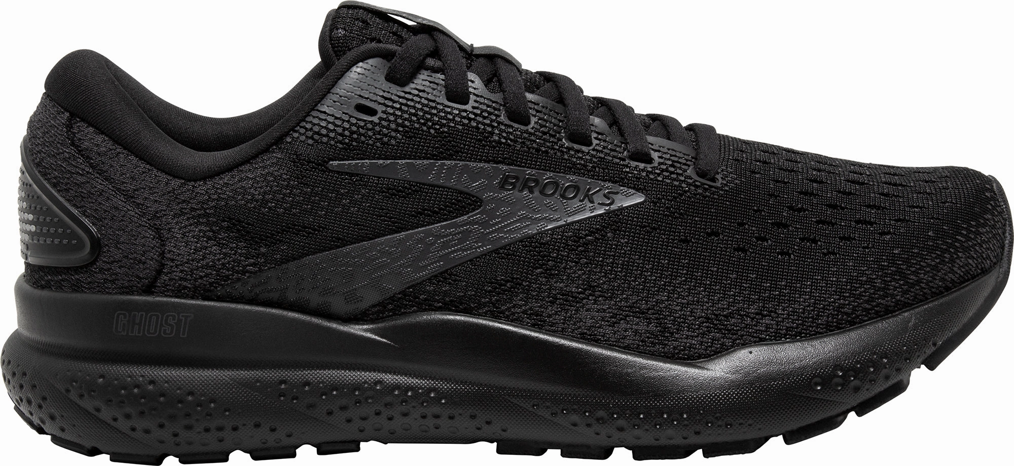 forest running shoes spring running shoes Brooks Ghost 16 WIDE FIT (2E) Mens Running Shoes - Black