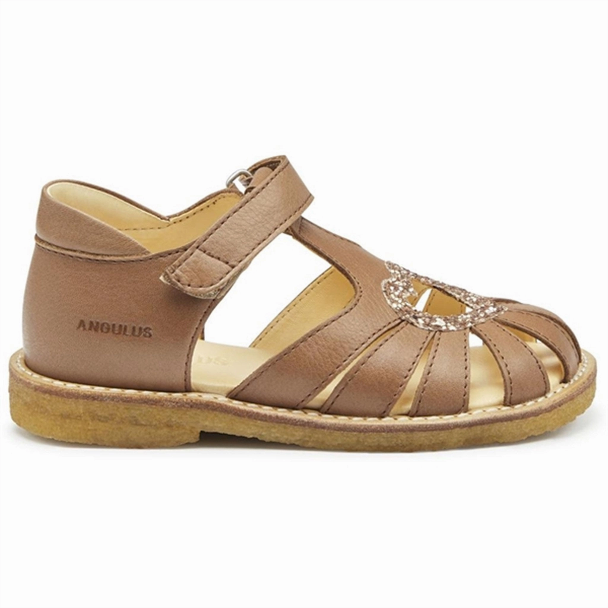 Angulus Hjerte Sandals Almond/Maple Glitter Casual Sandals for Men