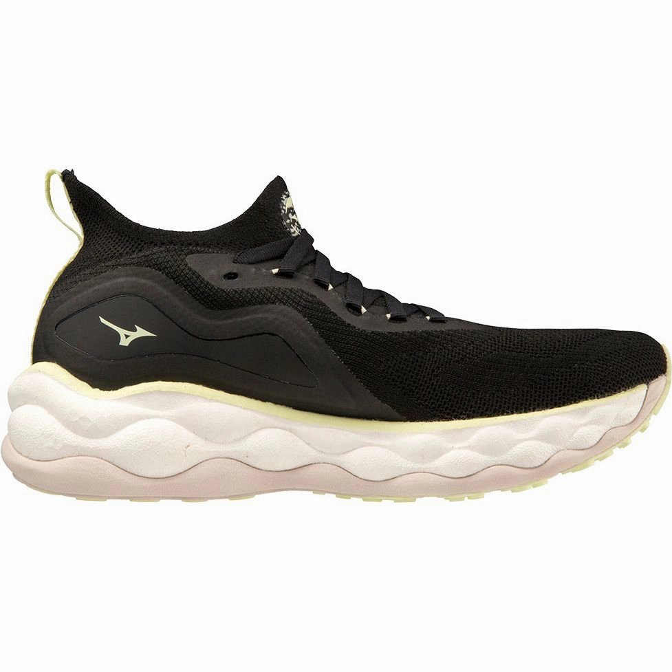 Mizuno Wave Neo Ultra Womens Running Shoes - Black half - marathoning shoes