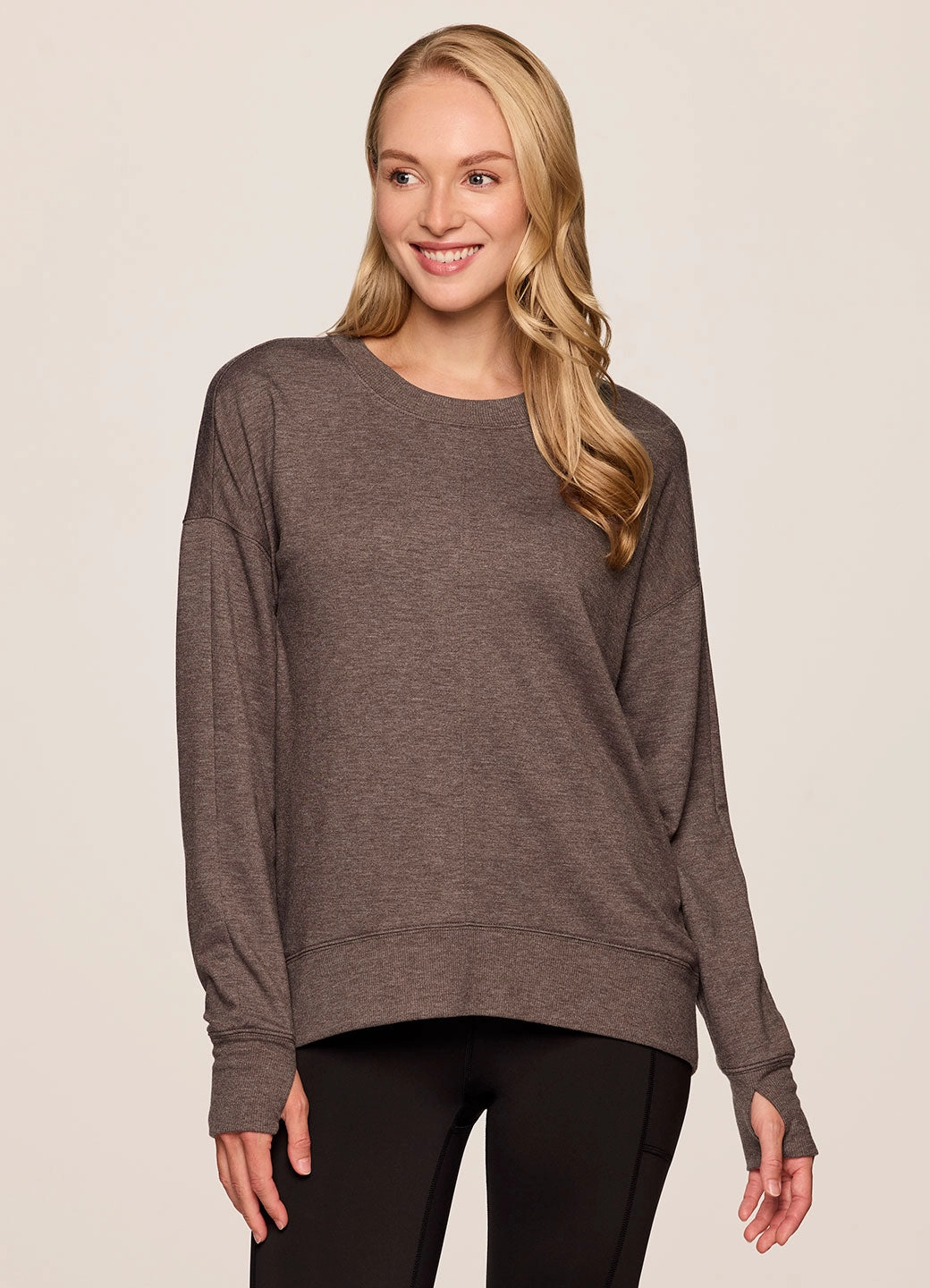 High Neck Wind Resistant Sunrise French Terry Sweatshirt