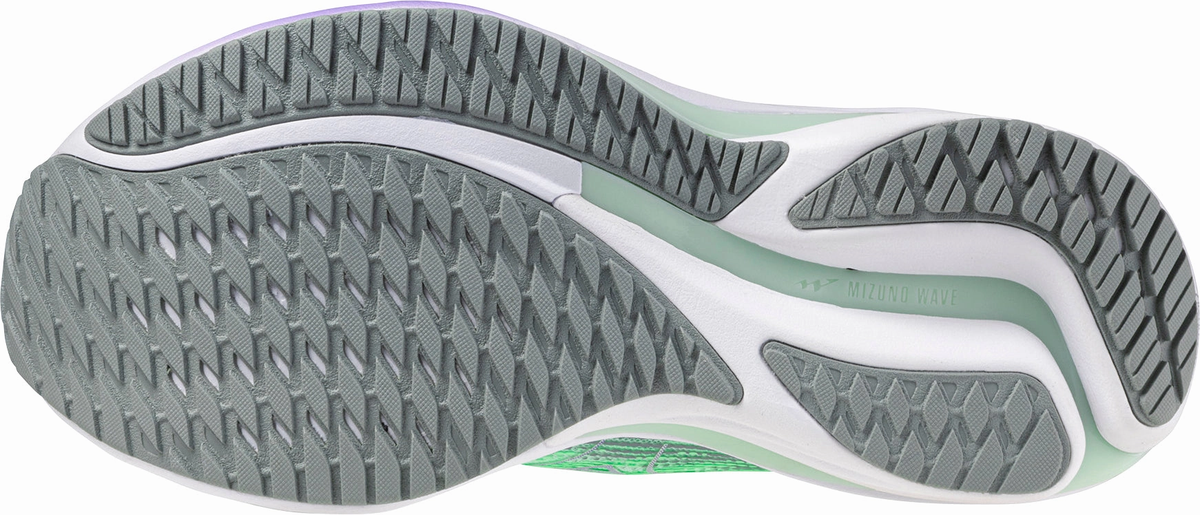 futuristic - themed running wear Mizuno Wave Rider 28 Womens Running Shoes - Green