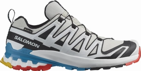 Durable Rubber Outsole Salomon XA Pro 3D V9 GORE-TEX Womens Trail Running Shoes - White