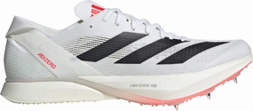 Soft ground Comfortable Arch adidas Adizero Avanti Running Spikes - White