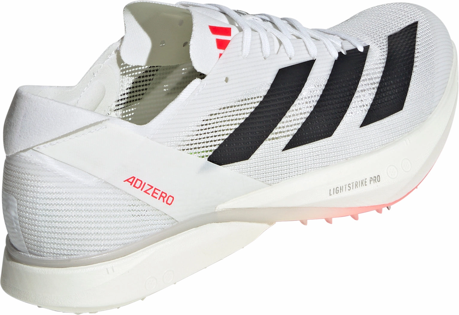 Seamless Feel adidas Adizero Avanti Running Spikes - White