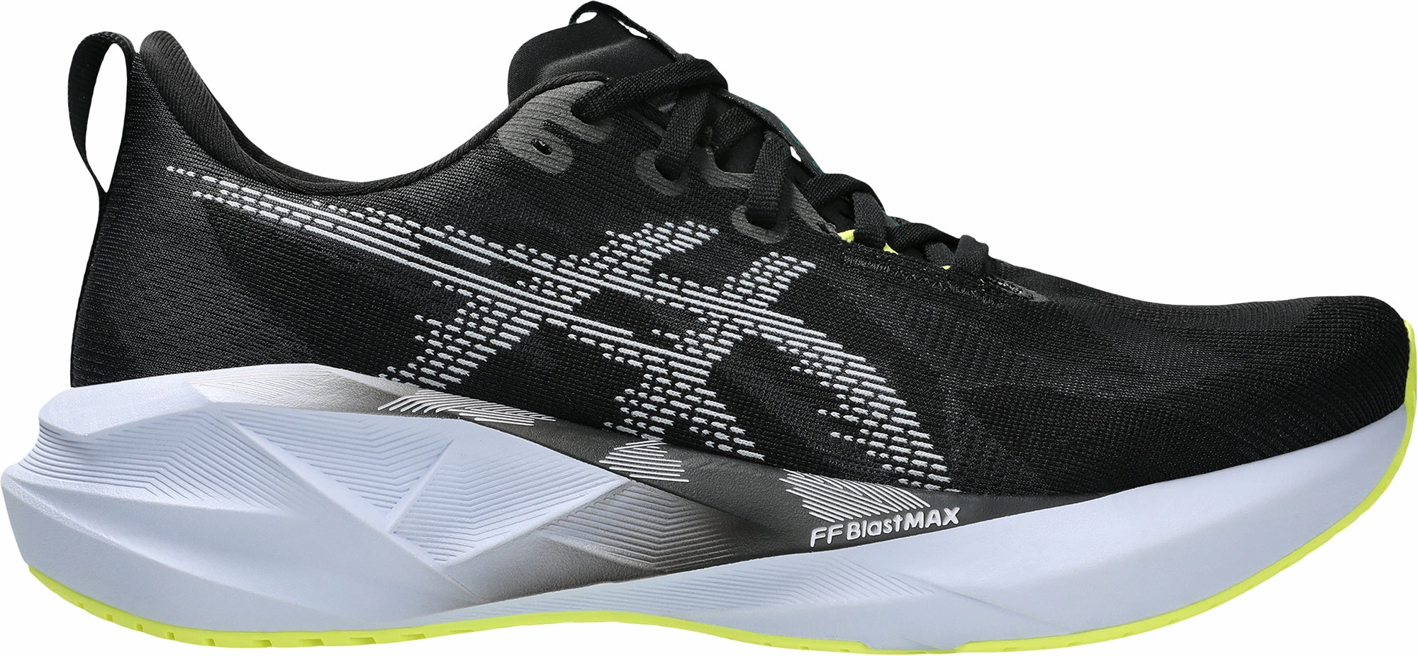breathable lining shoes track running footwear Asics NovaBlast 5 Mens Running Shoes - Black