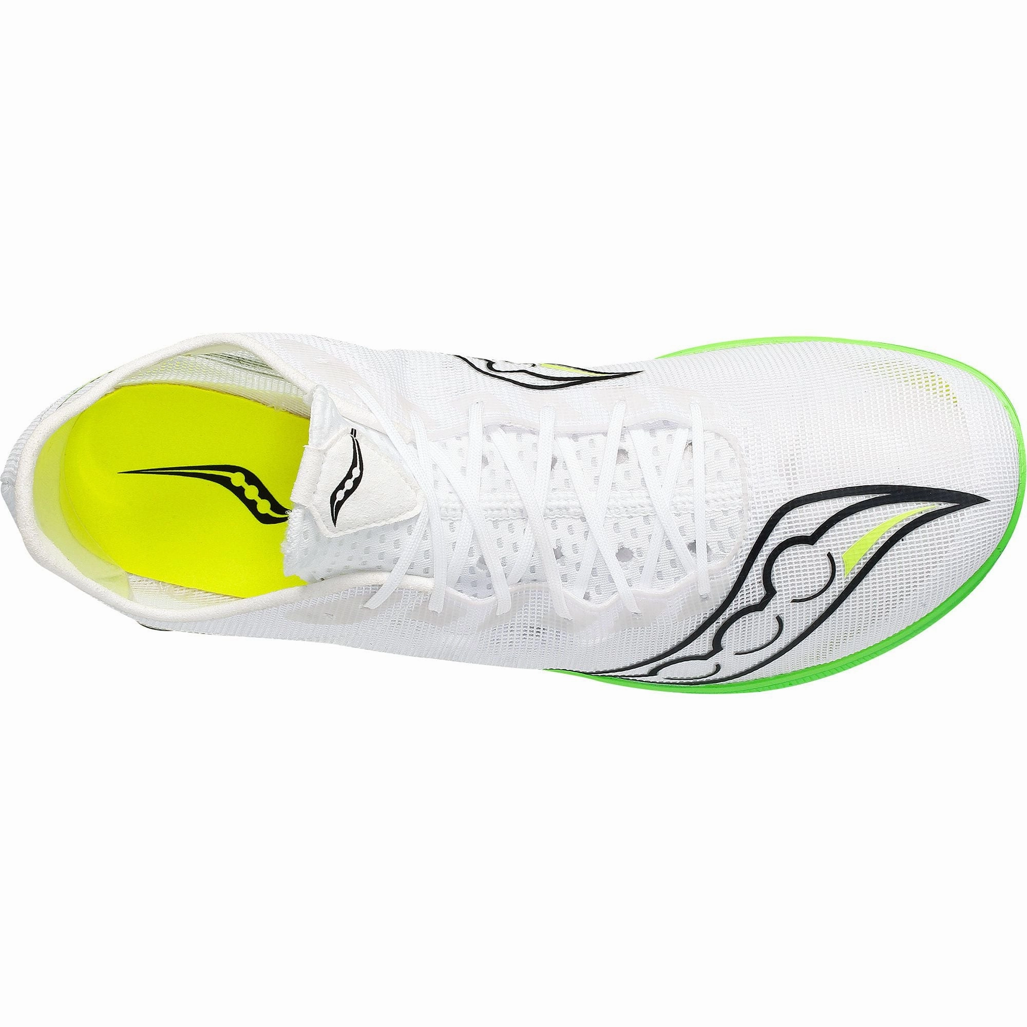 Saucony Endorphin Cheetah Womens Running Spikes - White Turf Cushion Speed Tap