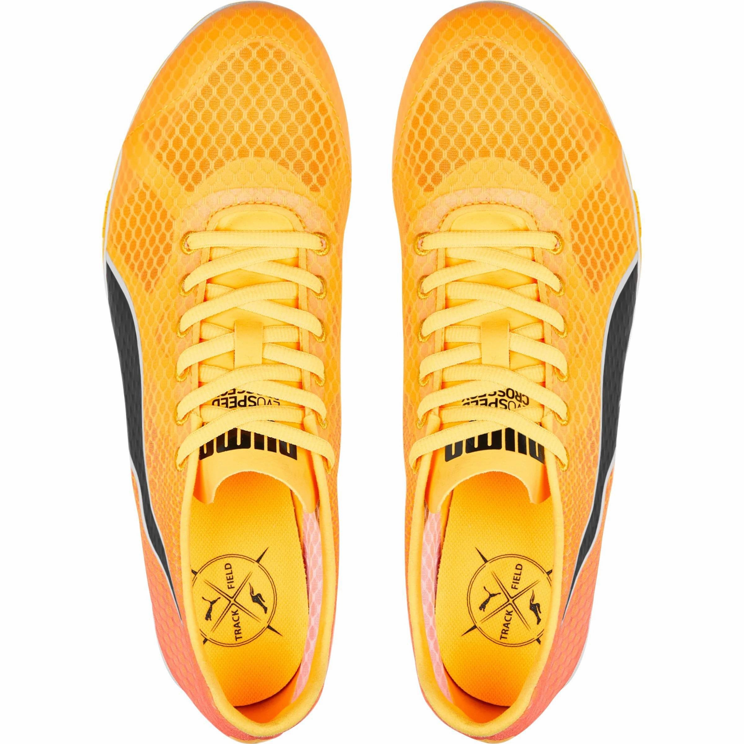 Puma evoSpeed CrossFox 4 Cross Country Spikes - Orange Comfort Build Lace Lock